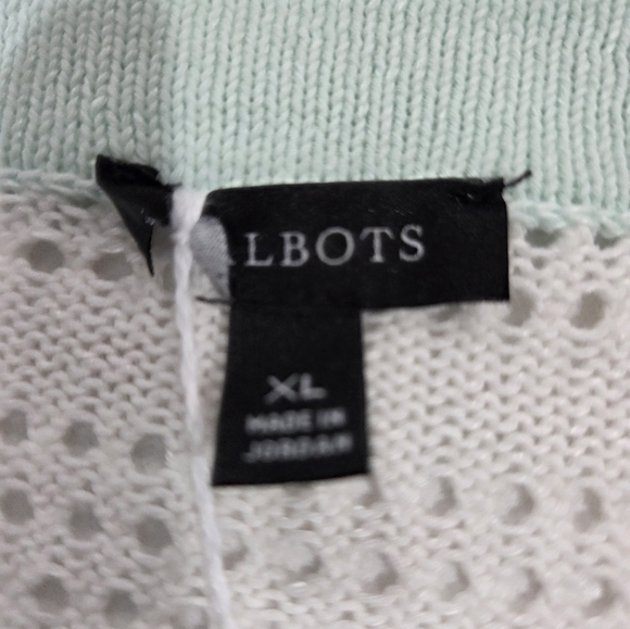 CHARTER CLUB Elegant Green and Cream Women's Cardigan - Picture 9 of 14